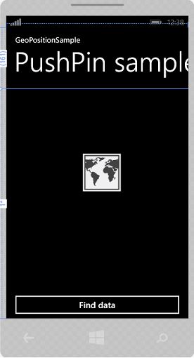 screen layout PushPinSample